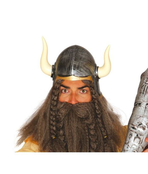 Vikingehjelm med horn