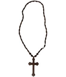 Kors med rosenkrans til udklædning