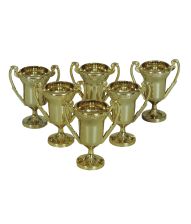 Guld pokaler, 6 stk. 6 cm.