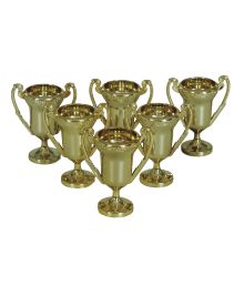 Guld pokaler, 6 stk. 6 cm.