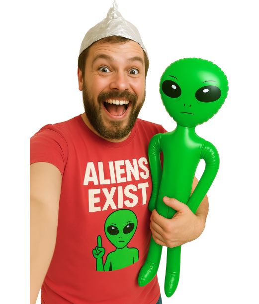 Oppustelig Alien 90 cm.