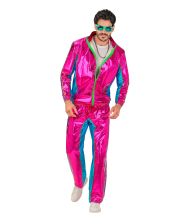 Pink metallic joggindragt til udklædning