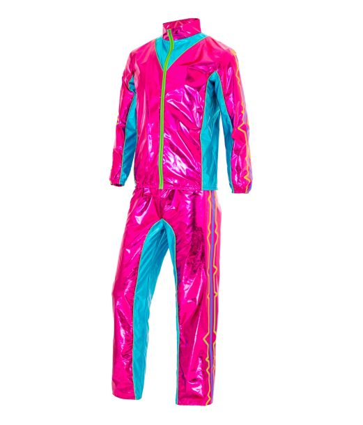Pink metallic joggindragt til udklædning