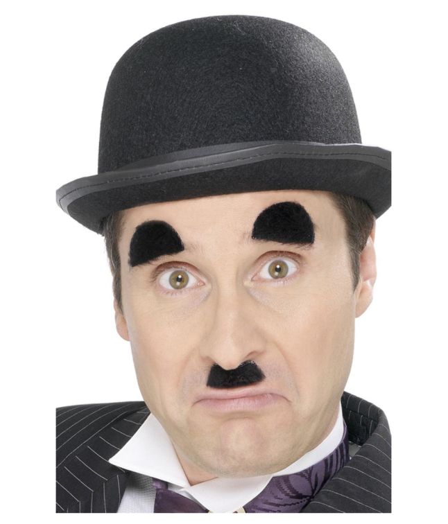 Charlie Chaplin skæg og øjenbryn