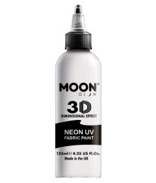 Hvid UV stofmaling, 125 ml