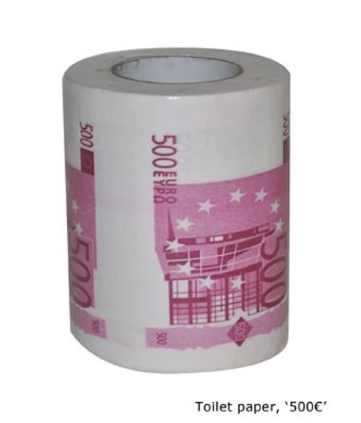 Toiletpapir 500 Euro Toiletpapir 500 Euro