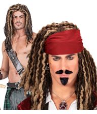 Bølget dreadlocks paryk