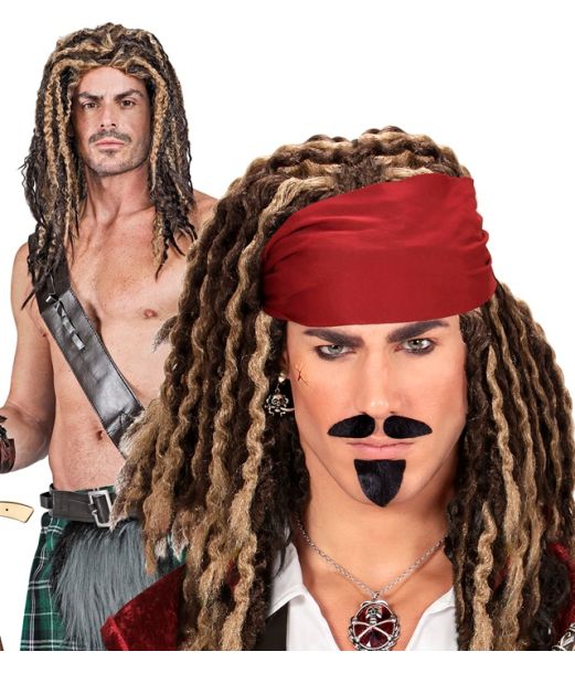 Bølget dreadlocks paryk
