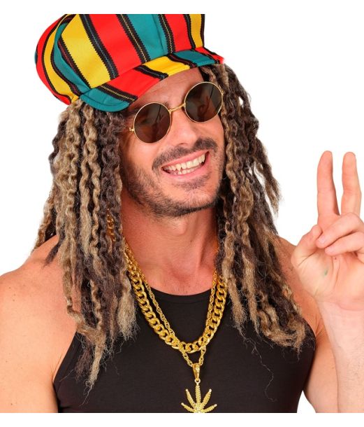 Bølget dreadlocks paryk