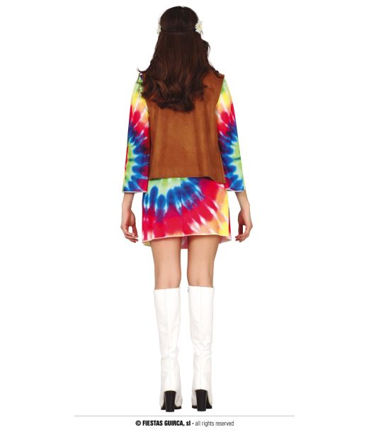 Tie dye hippiekjole