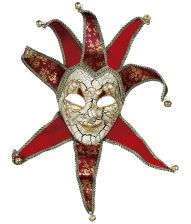 Rød venedisk maske 