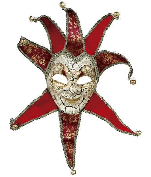 Rød venedisk maske 