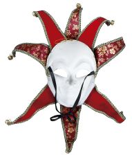 Rød venedisk maske 