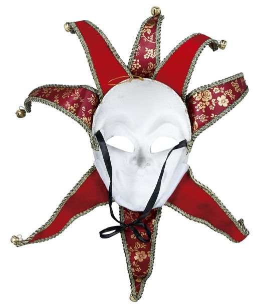 Rød venedisk maske 