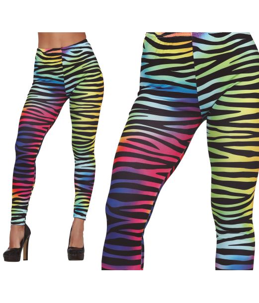 Regnbue Zebra leggings