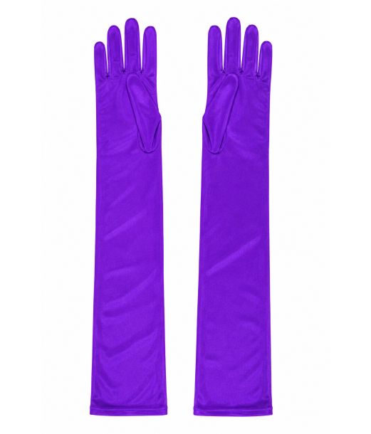 Lilla satin handsker