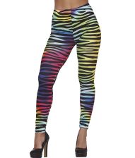 Regnbue Zebra leggings