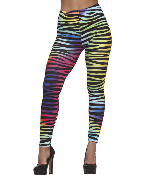 Regnbue Zebra leggings