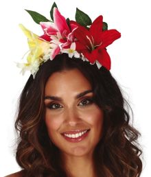 Hårbøjle med blomster