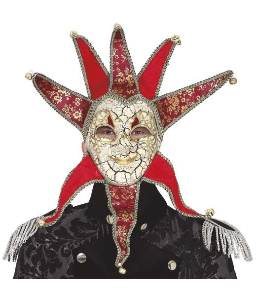 Rød venedisk maske 
