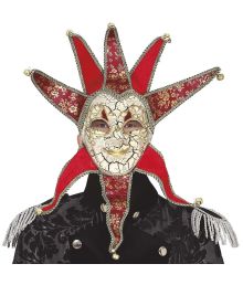 Rød venedisk maske 