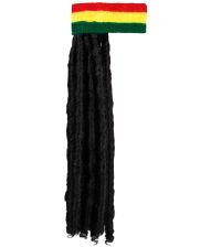 Rasta pandebånd med dreadlocks