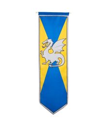 Banner, "Knights" blå/gul