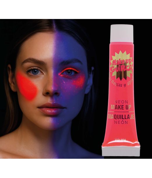 Neon rød UV make up, 10 ml 