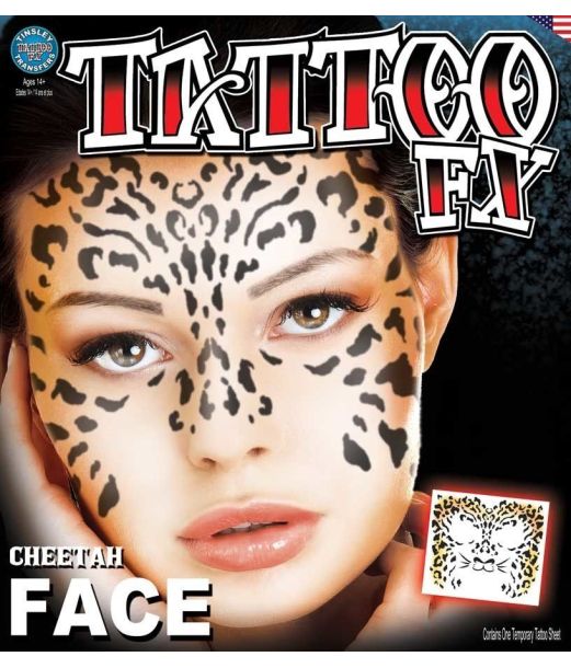 Leopard ansigtstatovering