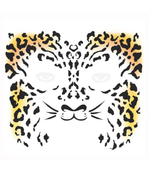 Leopard ansigtstatovering