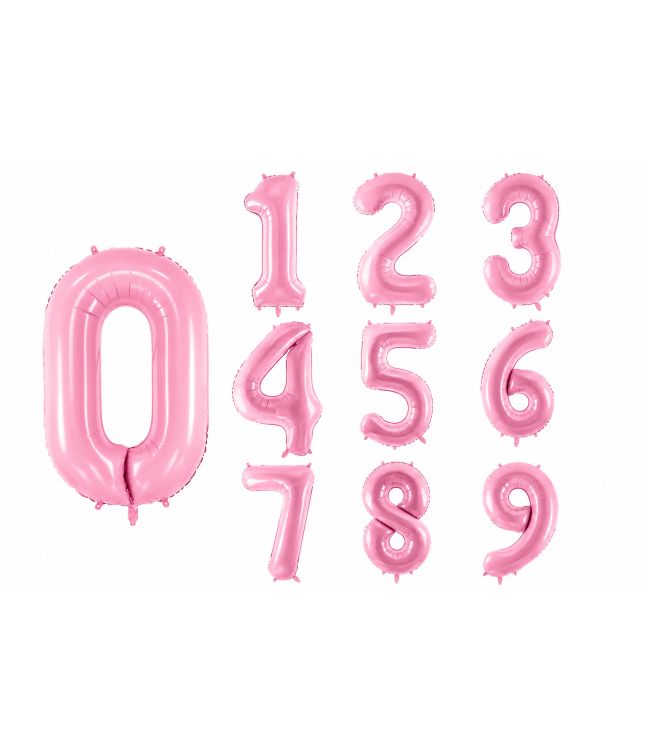 Pink talballoner, 86 cm