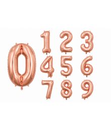 Rose gold talballoner, 86 cm