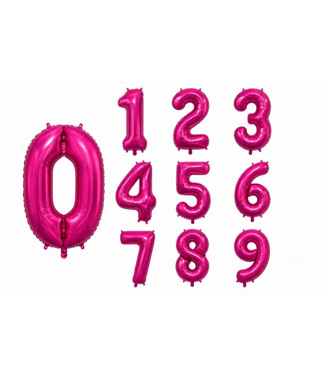 Hot pink talballoner, 86 cm