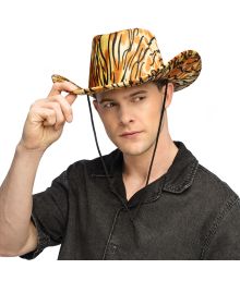 Cowboyhat med tigermønster