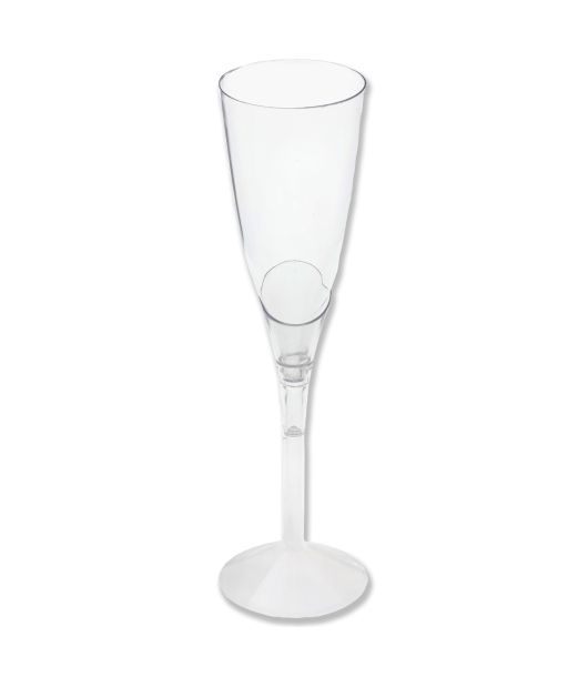Champagneglas i plastik, 6 stk