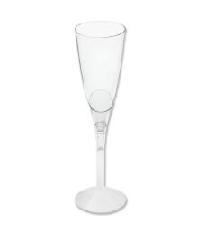 Champagneglas i plastik, 6 stk