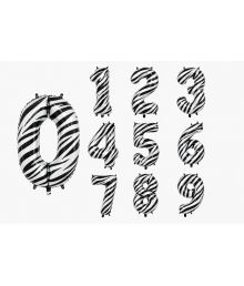 Zebra talballoner, 86 cm
