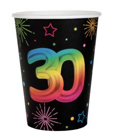 Sort og regnbue papkrus, 30 år