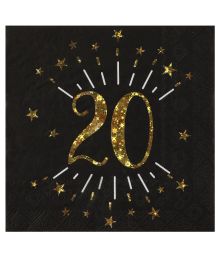 Sort og guld servietter, 20 år