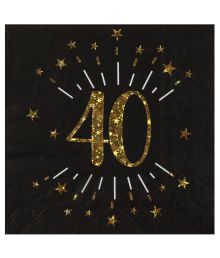 Sort og guld servietter, 40 år