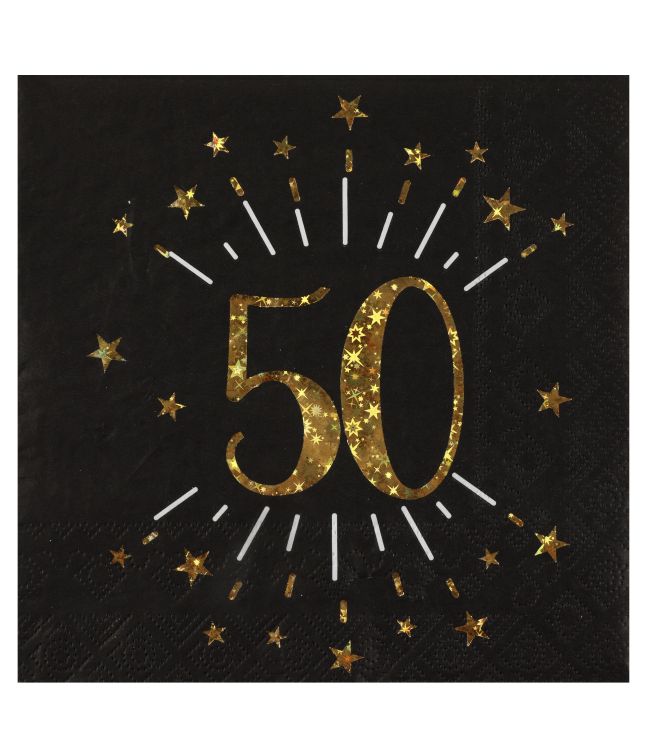 Sort og guld servietter, 50 år