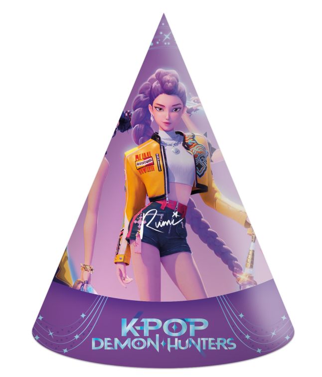 K-pop Demon Hunters partyhatte, 6 stk