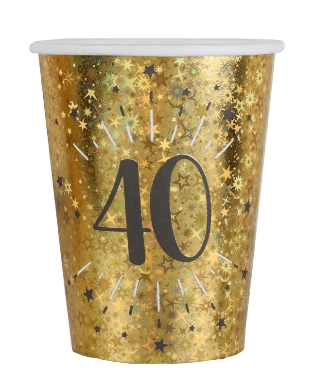 Guld glimmer papkrus, 40 år