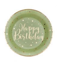 Salvie Happy Birthday paptallerkner