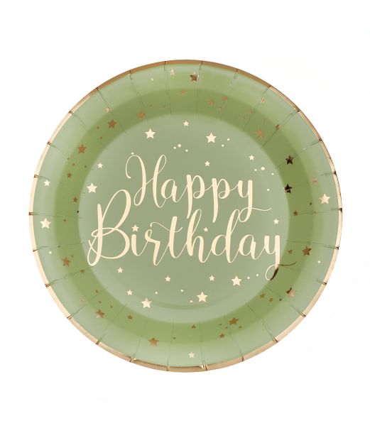 Salvie Happy Birthday paptallerkner