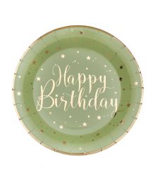 Salvie Happy Birthday paptallerkner