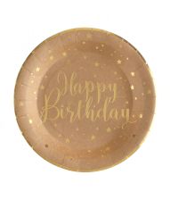 Natur Happy Birthday paptallerkner