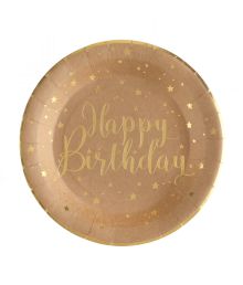 Natur Happy Birthday paptallerkner