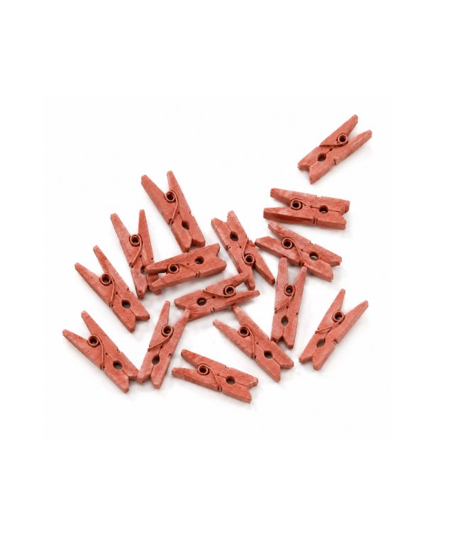 Terracotta mini klemmer, 24 stk