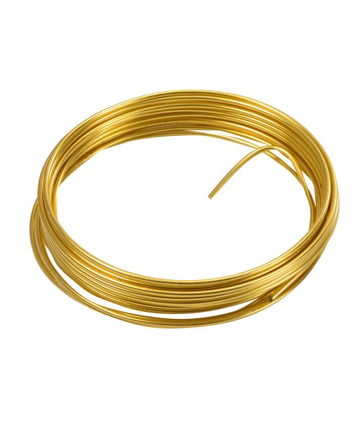 Guld metal tråd, 2 mm